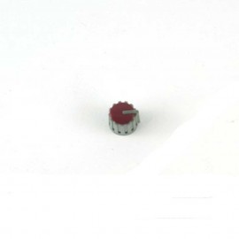 Boton potenciometro gris-rojo (00256)